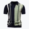 Lapel Short-Sleeved Knitted Polo Shirt
