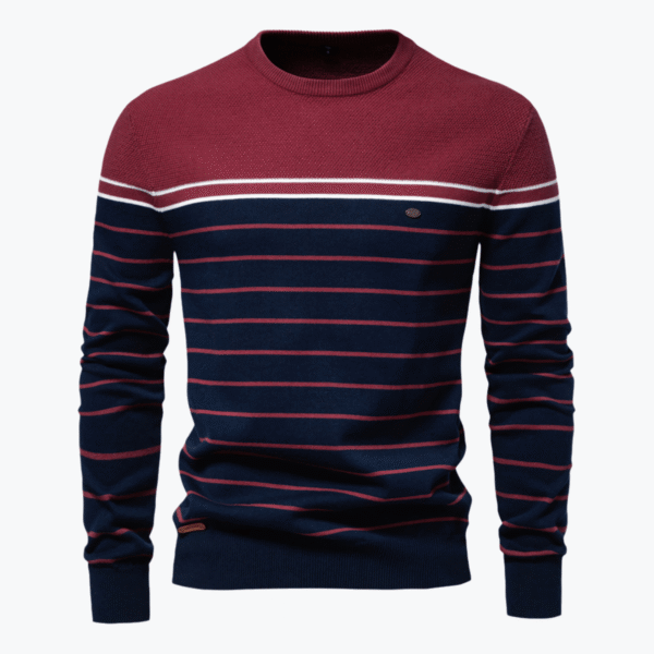 Round Neck Men's Knit Sweater