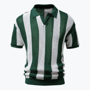 Men's Hollow Short-Sleeved Polo Shirt