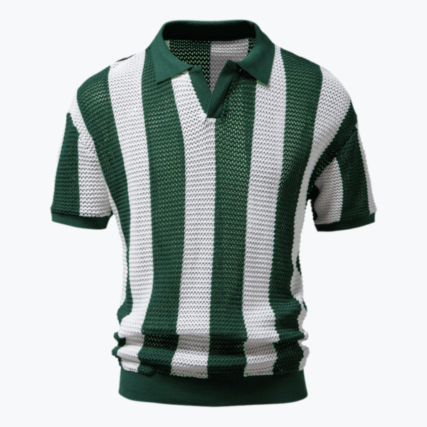 Men's Hollow Short-Sleeved Polo Shirt