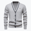 Men's Long Sleeve Knitted Jacket