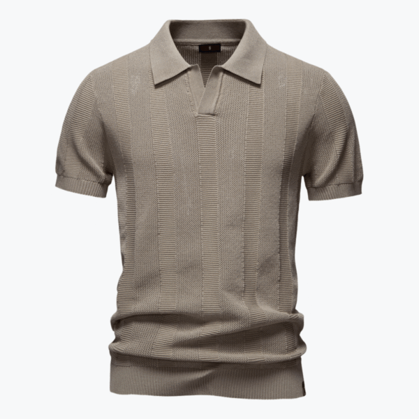 Men's Striped Polo Shirt