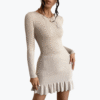 Slim Fit Sweater Midi Skirt