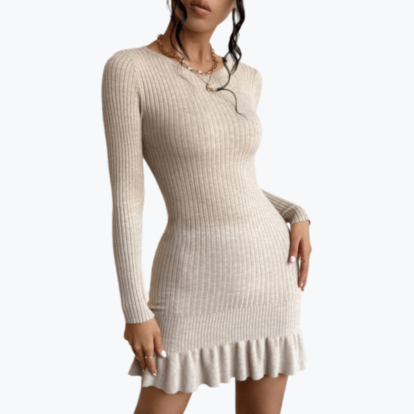 Slim Fit Sweater Midi Skirt