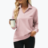 Solid Color Long Sleeve Women's Top