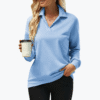 Solid Color Long Sleeve Women's Top