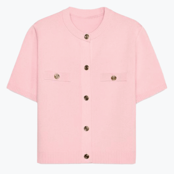 Short-Sleeved Knitted Tops