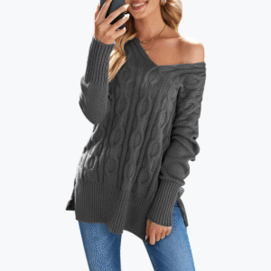 Women's V-Neck Knit Sweater