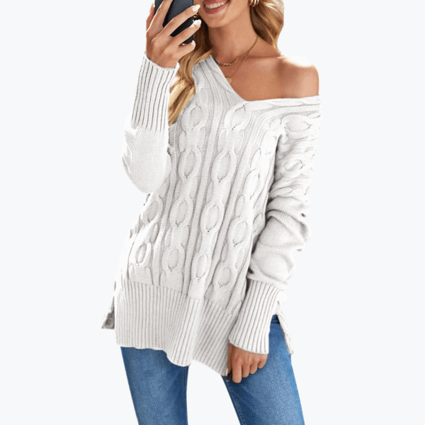 Women's V-Neck Knit Sweater