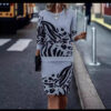 Women's Sweater Skirt Suit