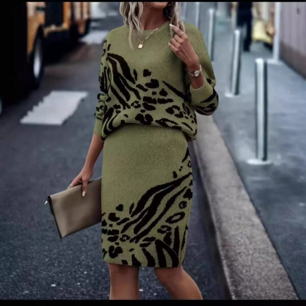 Women's Sweater Skirt Suit